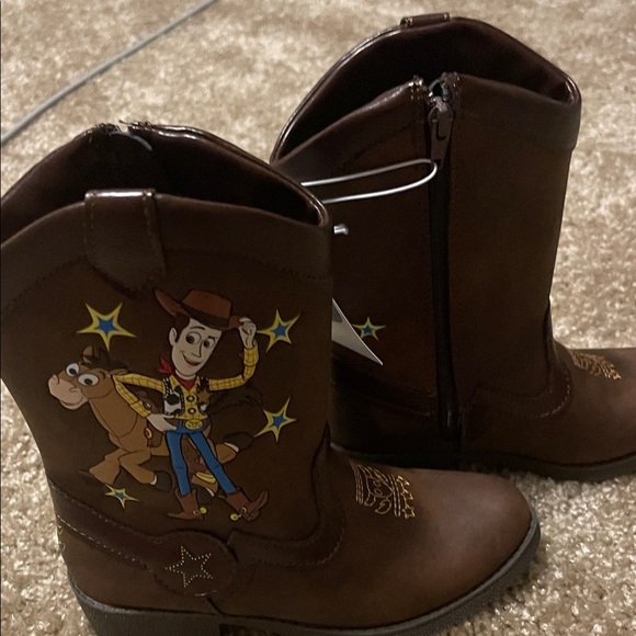 Disney Brown Kids Boots with Woody and Bullseye - Picture 4 of 7